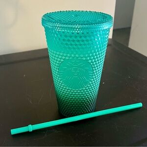 Starbucks Aqua Diamond Tumbler with Straw